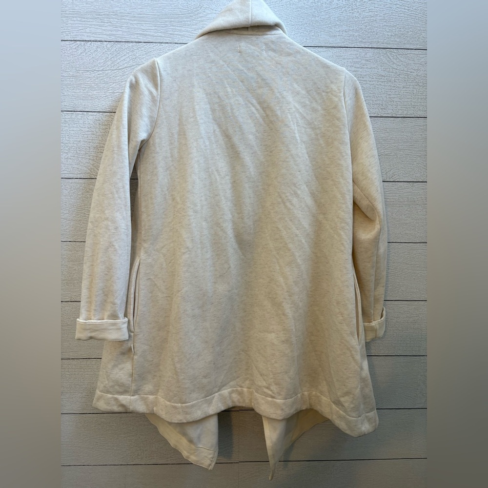 UGG Womans Janni Fleece Blanket Cardigan Size XS in Ivory, Soft Cotton Blend - Picture 15 of 16